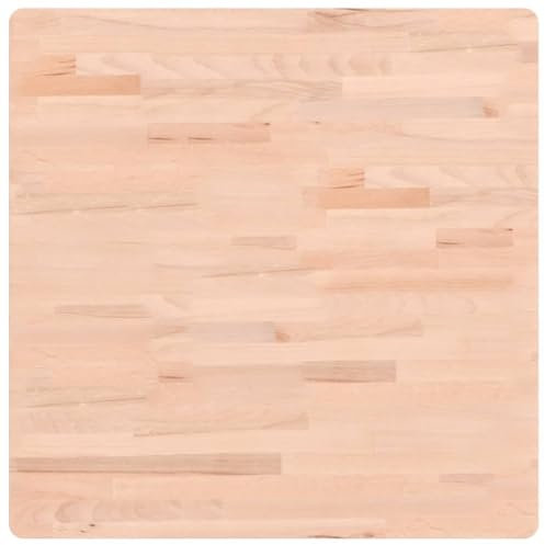 Massivholz Tischplatte Quadratisch Massivholzplatte Massiv Schreibtischplatte Holz Platte Ersatztischplatte Holzplatte für Heimwerker, Arbeitsplatten & Tische, 70x70x2,5 cm Braun