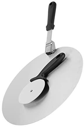 PRETYZOOM Set De Couteau Acier Inoxydable Avec Pelle Pliable Ustensile De Cuisine Pratique Pour Pizzas Gâteaux Et Pains