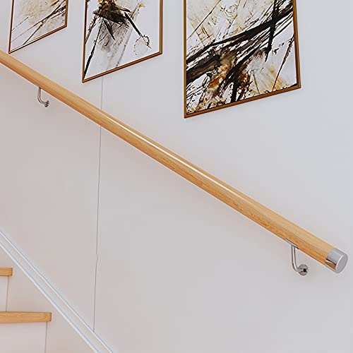 corrimano corrimano per gradini interni, corrimano in legno Kit ringhiera per scale antiscivolo, barra di sostegno senza barriere per bambini anziani, ringhiera per scale a parete (dimensioni : 100