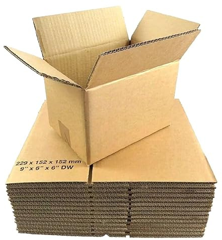 10 x Heavy Duty Double Wall Cardboard Boxes 9 x 6 x 6 (229 x 152 x 152mm)