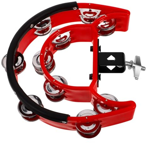 BESTonZON Zweireihiges Metall-schellen-drumset-becken Robustes Musikinstrument für Den Hihat-einsatz