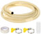 PATIKIL 6.5Ft Kit Tubo Di Scarico Per Condizionatore Universale Tubo Di Scarico AC Con Connettore Dritto Per Estensione Mini Split AC Pompe Di Calore Senza HVAC, Giallo