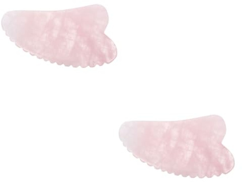 NIYANGLE 2stücke Quartz Gua Sha Massageplatte Für Männer Und Frauen Effektives Massagewerkzeug Zur Muskelentlastung Für Gesicht Und Körper Verbessert Die Durchblutung Und Hautfarbe