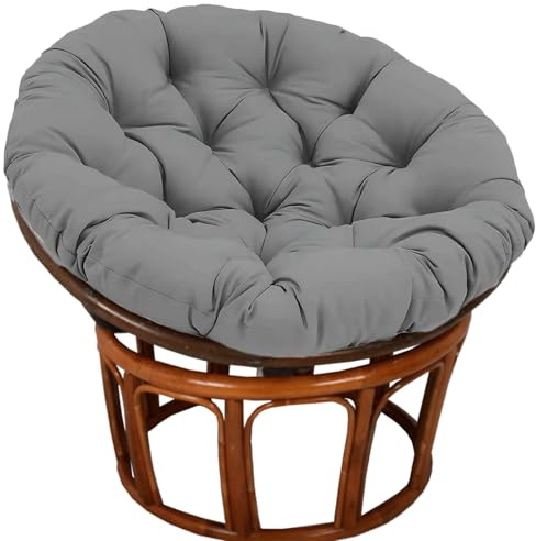 SDNAM Outdoor Wasserdicht Runden Kissen für Hängesessel/Schaukelstuhl - Verdickung Polyester+Baumwolle Sitzkissen, Gartenstuhl Polster & Bodenkissen(X1,100X100X10CM)