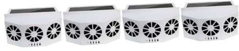 Garneck 4 Piezas Ventilador Solar con Salidas Extractor de Aire Enfriador de Interior Ventilador de Automóviles Energético y Instalación