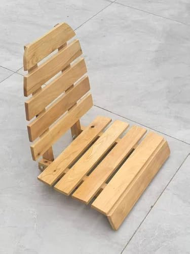 MOGUOBIN Foldable Sauna Backrest,Bathtub Stool,with Backrest Sauna Chair