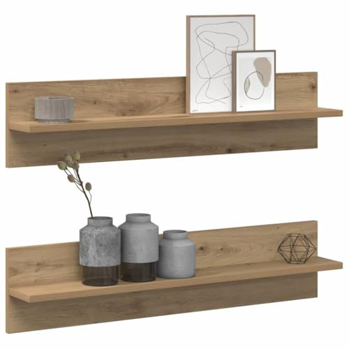 vidaXL Wandregal Wandhalterung 2 STK. Artisan-Eiche 80 x 11,5 x 18 cm