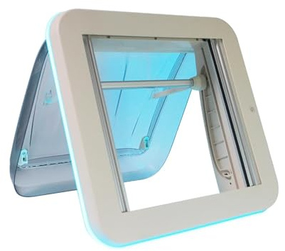OUHFCASN 40 * 40 Accessori for roulotte Camper Prese d'Aria con LED Camper RV Lucernario Veicolo ricreativo per modifiche Interne ed Esterne