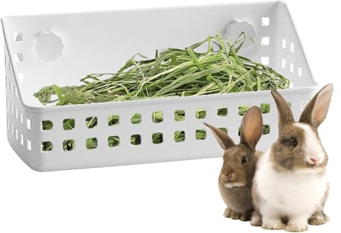 Dispensateur De Foin - Distributeur de Nourriture - Accessoires de Cage pour Râtelier à Foin pour Lapins, Hamsters, Chinchillas, Furets, Petits Animaux de Compagnie, Usage Extérieur