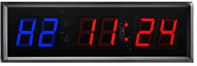 BAFEIYA Grande Orologio Digitale a LED di Grandi Dimensioni Cronometro Digitale for Conto alla rovescia con Timer da Palestra con Timer a intervalli LED remoto for Fitness in Palestra a casa