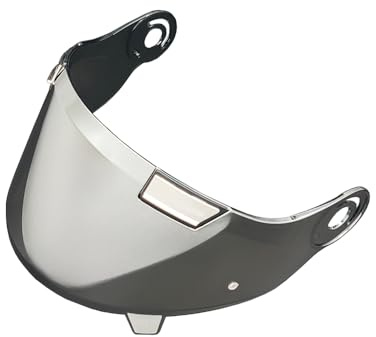 CYLCLNB Jarama Helmet Visor Replacement.V32 Motorcycle Shield UV Protection Compatible with MT sv (Clear)(Silver)