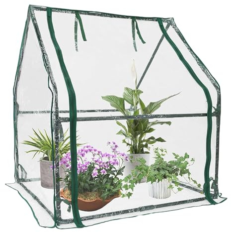 Serra Piccola Da Interno - Protezione Dal Ad Alta Resistenza,Serra Mini Per Interno Ed Esterno,Per Giardino, Casa, Balcone, Appartamento Urbano, Principianti, Giardinieri, Appassionati