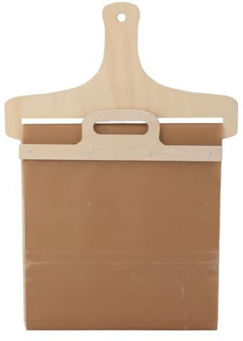 Haofy Paleta de Pizza Deslizante Fácil de Limpiar con Materiales Seguros para Pelar Pizza para Hornos Al Aire Libre con Madera Sintética de Primera Calidad (Tabla para y papel para)
