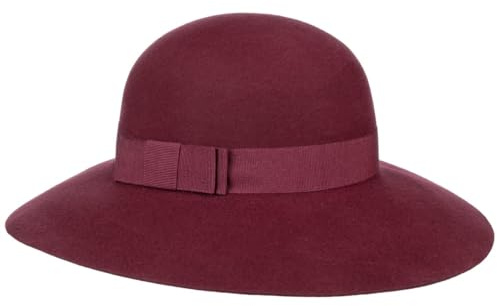 Lipodo Uni Schlapphut Damen Made in Italy 100% Wolle Knautschbar Gefilzt Breite Krempe Herbst Winter