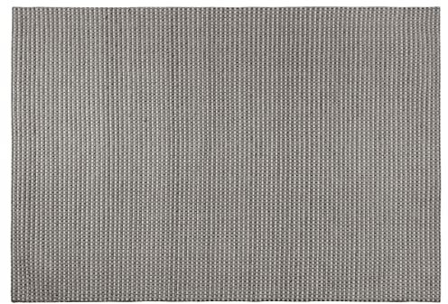 Beliani Gemütlicher Teppich Wolle 140x200 cm dunkelgrau Kilis