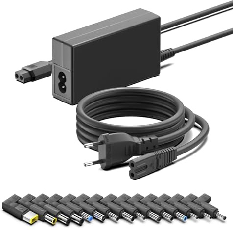 HKY 65W 15 in 1 Universal Notebook Laptop Ladegerät für HP Stream Chromebook Acer Aspire Asus Lenovo ideapad Yoga Dell Fujitsu Monitor mini PC JBL Lautsprecher Medion A18‑065N3A E14412 MD 64120 XGIMI