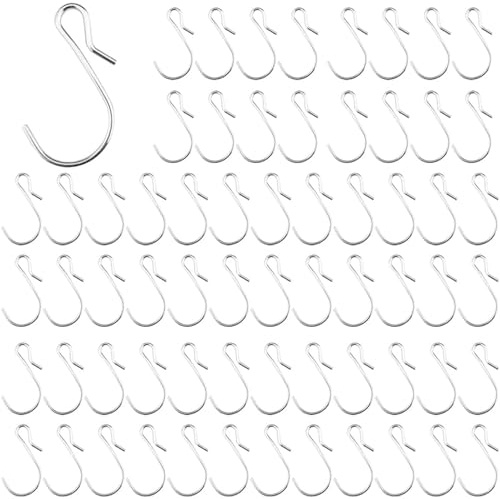 Belvanr Haken zum Einhängen Klein 70 Stück Haken zum Einhängen Dachrinnenhaken Metall S Haken Edelstahl Mini S Haken S Form Haken Kleine S Haken Mini S Haken Steckverbinder S-förmige Metallhaken