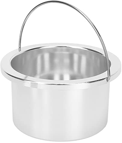 100mm Wachs Wärmer Innerer Topf, Wachstopf, Wachswärmemaschine Ersatztopf, für Wachsschmelztiegel, Schnell Gleichmäßig Wachswärmer | Einfach zu reinigen, Aluminiumlegierung, kompatibel für Zuhause, stabil, schnelles Erhitzen.
