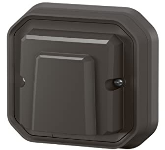 LEGRAND, Plexo 069899L - Salida de cable para ambientes húmedos (3 terminales de entrada de 2,5 mm², 3 terminales frontales, diámetro del cable 5-13 mm, 16 A, IP55 - IK07, 250 V), color antracita