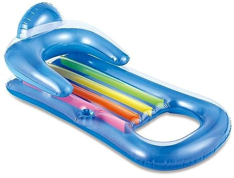 Summer Waves Colchoneta para Piscina, Colchoneta para Adultos Hinchable, Flotador para Adultos, Hamaca de Agua, Colchoneta Playa Sillon Acuático