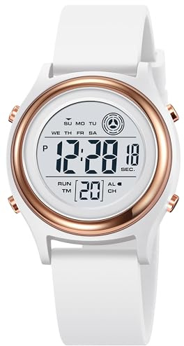 findtime Women's Watch Digital Ladies Watches Waterproof Wrist Watch Casual Dress Wristwatch Led Luminous Stopwatch Timer Alarm Countdown