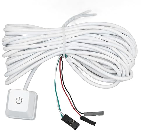 Desktop-Computer-Netzschalter, Hintergrundbeleuchteter Blauer Schalter, Externer PC-Netzschalter, PC-Gehäuse-Motherboard-EIN-Aus-Netzteil-Steueradapterkabel, für die (buntes