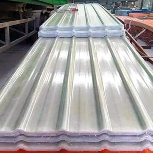 Transparente Dachplatten,FRP-Tageslichtplatten,Wellplatte Dachblech,Ersatzplatten,Sonnenscheinplatte,1,5mm Dicke Schuppendachplatte,Gewächshausplatte,mit Schraube (0.9x1.3m/35x51in,5 Pcs)