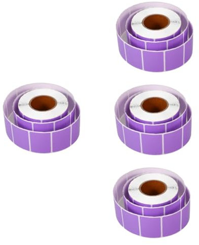 Lurrose 4rollen Rollender Etikettendrucker Für Druckbare Aufkleber Farbige Wasserfeste Thermoetiketten Für Adress Und Preisetikettierung