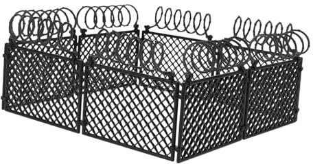 BESTonZON 1ensemble Mini Clôture Décorative Plastique pour Accessoires pour De Prison Ferme De Fences Miniatures à Haute pour Décorations De Jardin Et -