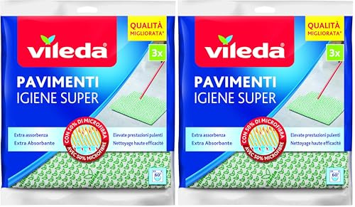 Vileda - 137350 - Serpillière Ultra Résistante - Pack de 3 (Lot de 2)