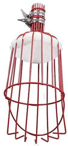 Fruit Picker Basket Detachable, Multifunctional Fruit Picker Tool, Fruit Harvester Attachment For Pick Avocados, Oranges, Persimmons, Grapefruit, Mangoes, Pears, Papayas (Red)