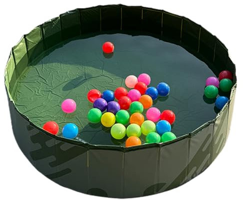 zjhukfmc Piscine Pliable pour Chiens,80 * 20/30cm Pataugeoire pour Animaux Antidérapant Piscine,Baignoire Pliable PVC Bassin,Baignoire pour Chien Intérieur,Piscine pour Grands et Petits Chiens