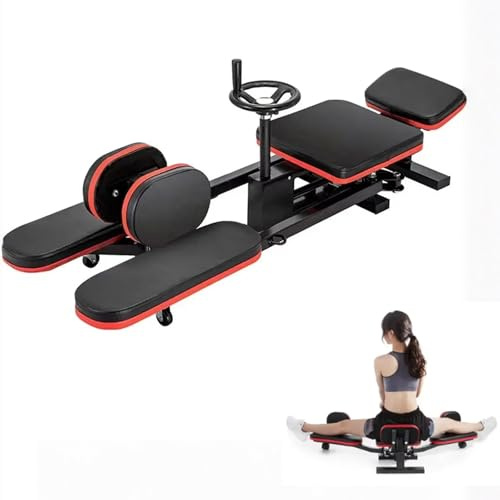 Écarteur de Jambes Professionnel pour étirer Les adducteurs jusqu'à Plus de 180°, Écarteur pour Jambes avec manivelle pivotante,Machine à étirer Les Jambes, - Idéal pour Les Arts Martiaux, Le Ballet