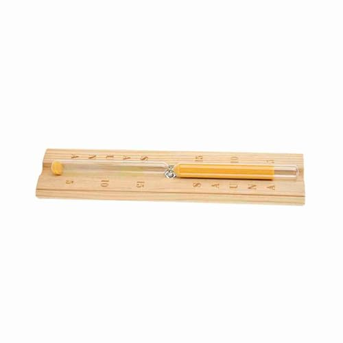 Pssopp Tiempo Preciso de 15 Minutos con Temporizador de, Madera y Vidrio Sólido Ecológica, Diseño Giratorio Montado en la Pared Sauna Worglass para Sala de Sauna, Oficina en el Hogar, Compañera de