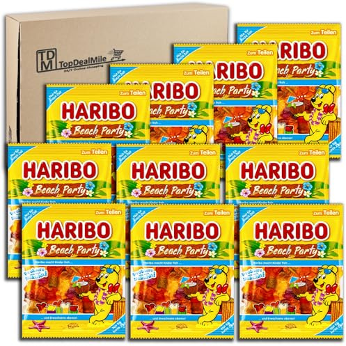 TopDealMile- Vorratspack für Haribo Beach Party 10 x 175g Fruchtgummi