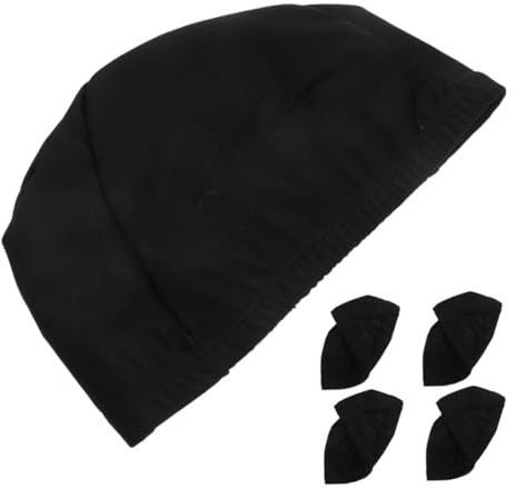 Ciieeo Gorros de Natación Unisex 5 Piezas Gorro de Baño Ajustable y Transpirable Material Elástico Cómodo para Adultos Hombres y Mujeres Adecuado para Piscina y Natación