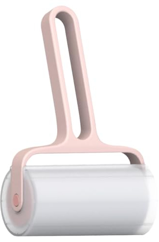 Abaodam Kleidung Haarwickler Fusselrolle zur Schnellen Entfernung von Tierhaaren und Fusseln Rosa Haar und Fusselentferner mit Pp Material für Auto und Büro