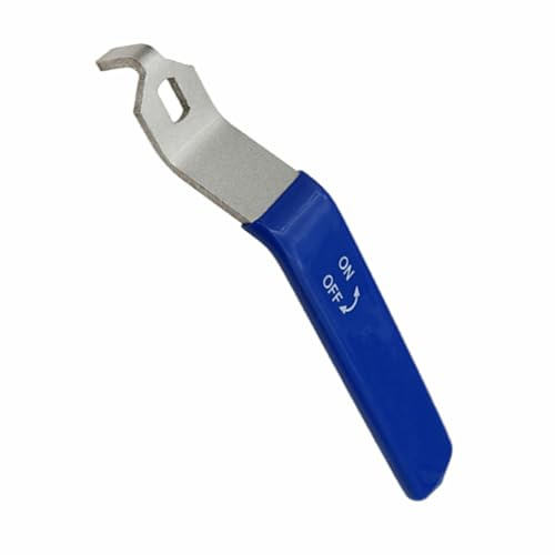 Mango de palanca DN40 para válvula de bola, mango de válvula de bola de acero inoxidable 304 con empuñadura de plástico, herramienta de reemplazo de grifo para el hogar y la cocina