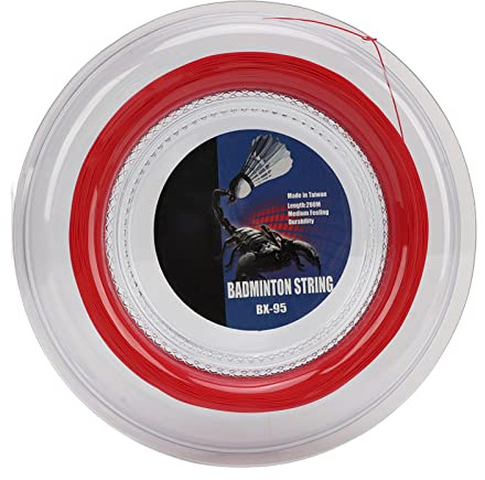 ANKROYU Cuerda de Raqueta de bádminton Profesional Desgaste de Alta Elasticidad Línea de reemplazo de Fibra sintética 200 Metros para Jugadores entusiastas (Día)