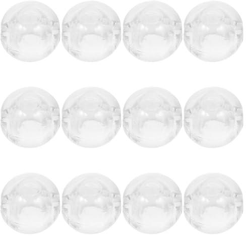 RUNROTOO Topes para Cadena de Cortinas Enrollables 12 Piezas Transparentes Hebilla de Tope para Persianas Verticales, Accesorios de Repuesto para Estores en Espacios Residenciales