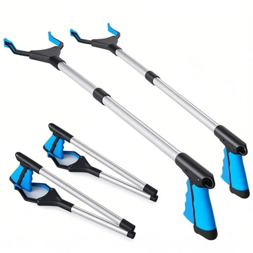 2-Pack Grabber Tool, 32 Long Reacher Grabber Pickup Tool, Trash Picker Grabber for Elderly Grab It Reaching Tool, Garbage Picker Upper Grabber, Litter Pick Up Grab Tool, Claw Grabber