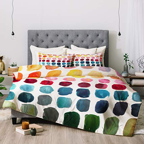 Deny Designs Stephanie Corfee Color Palette Comforter Set with Pillow Shams, King, Multi