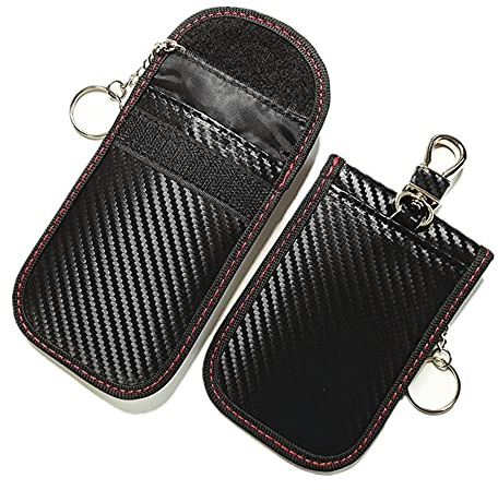 Happyit 2 Stück Signalblockierende Tasche für Handy, Autoschlüssel, Ausweis, Sichtschutz, Strahlungsschutz (A)