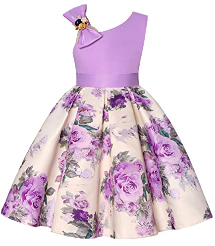 BUNNY LULU Knee-Length Girls Dress Wedding Princess Bow Birthday Ball Party