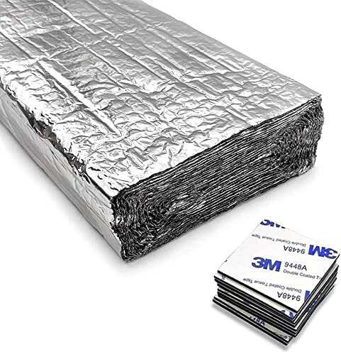 Aislante Térmico Reflexivo Aluminio Frío y Calor 5m x 60cm + 12 Adhesivos
