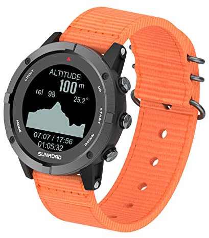 Lixada Orologio Sportivo GPS Fitness Tracker Orologio da Polso con cardiofrequenzimetro Resistente all'Acqua 100M per Corsa Nuoto Ciclismo Arrampicata