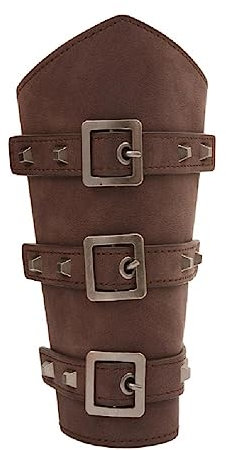 Gothic Mittelalterliche Handgelenkbänder mit Nieten-Dekor, Punk, Cosplay, Ritter, Renaissance, Piratenritter, PU-Schnürband, Armschützer für Radfahren, Armschützer für Arbeit, Armschützer, Cosplay,