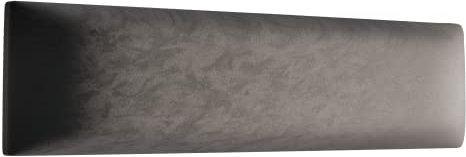 Muralo Panel acolchado de pared de terciopelo, panel acolchado de tela, para dormitorio, salón, cama, cabecero de cama, cojín lumbar, moderno y lujoso, panel acolchado (gris, 100 cm x 20 cm)