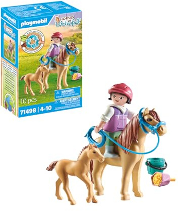 PLAYMOBIL Horses of Waterfall 71498 Kind mit Pony und Fohlen, ab 4 Jahren