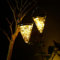 DAWALIGHT - Farol solar exterior para jardín, juego de 2 farolillos al aire libre con 3000 K LED guirnalda luminosa 3 modos, lámpara solar para colgar impermeable IP55 para decoración de balcón,